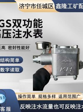 SGS型双功能高压注水表 流量封孔器表ZGS16MPa直读式密封读取方便