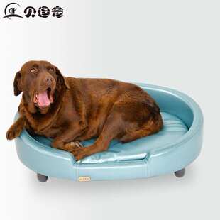 外贸狗窝 四季通用棉麻布宠物床 可拆洗不变形狗沙发宠物窝