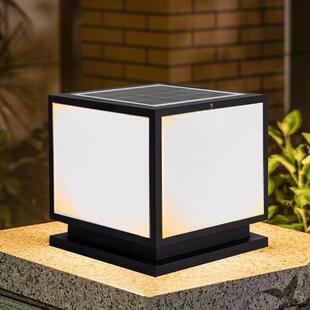 柱头灯户外庭院灯太阳能大门柱子灯别墅门柱灯围墙灯防水现代简约