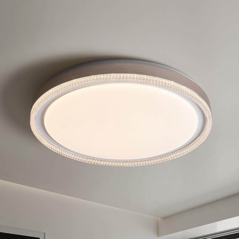 卧室吸顶灯led极简现代简约圆形全光谱护眼主卧儿童房间书房灯具