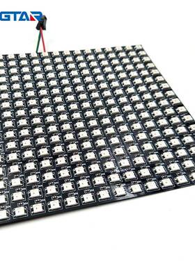 SK6812像素屏8*816*16黑色软屏LED5050rgb全彩幻彩可编程柔性屏