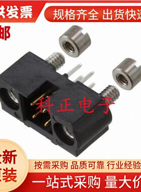 M80-5100442引脚针座紧锁螺丝线至板2mm2排4触点通孔安装