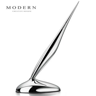 德国Modern创意艺术抽象永恒笔不用墨水铅笔桌面摆件礼品刻字定制