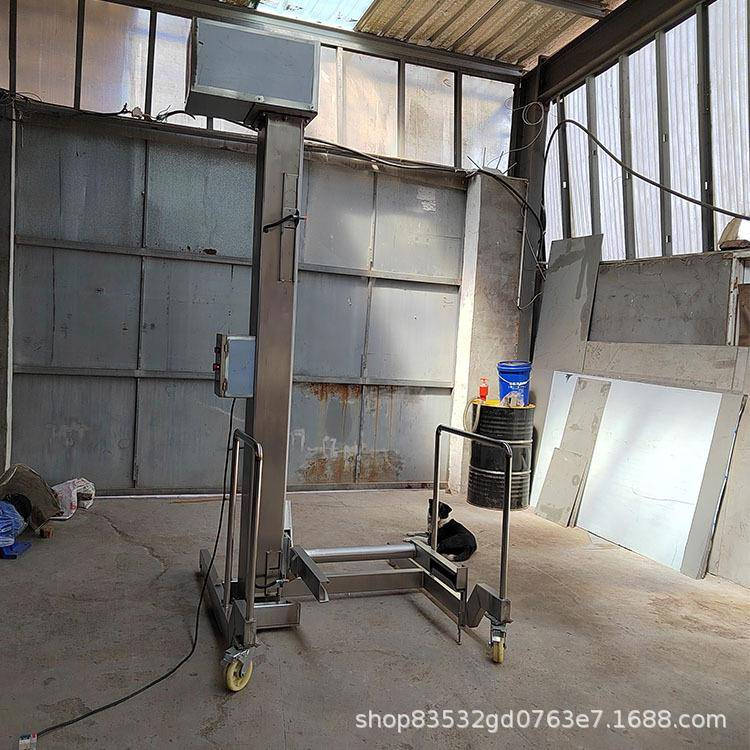 固定移动式八角入料电动提升机复合调料小料车自动提升设备