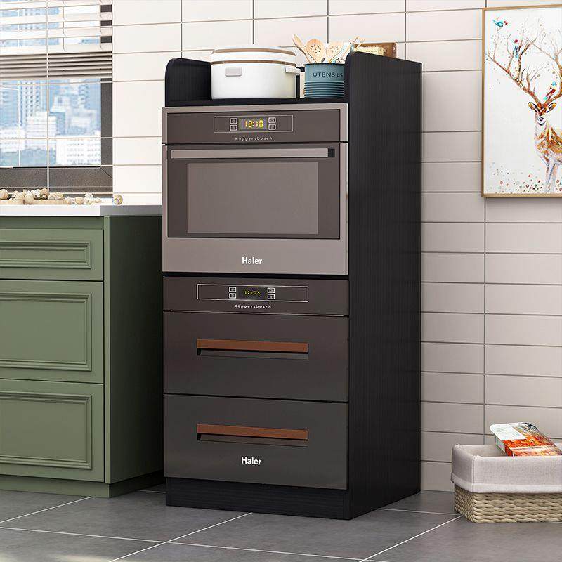 钉制实木厨房置物架嵌入式消毒柜洗碗机蒸烤箱电器专用收纳橱柜子