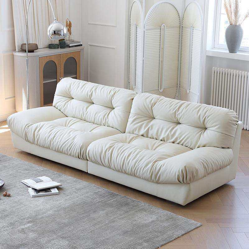 奶油风云朵沙发现代简约客厅小户型磨砂绒大坐深直排复古布艺沙发,标准件/零部件/工业耗材,车间地垫,淘宝优惠券,粉丝福利购,淘宝优惠卷