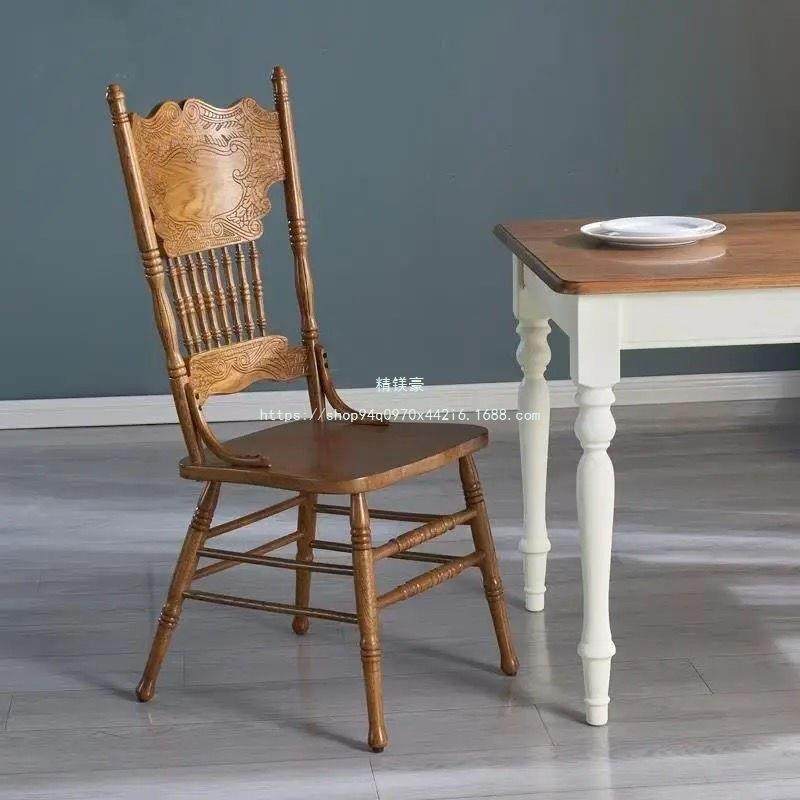 精镁豪拍照实木餐椅家用客厅网红居家雕花美式简约休闲婚庆椅复古,电子元器件市场,其它元器件,淘宝优惠券,粉丝福利购,淘宝优惠卷