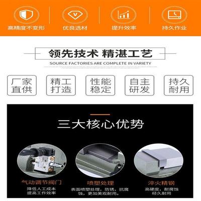高精密6寸气动虎钳快速夹具铣床角固式台钳快动气压平口钳CNC重型