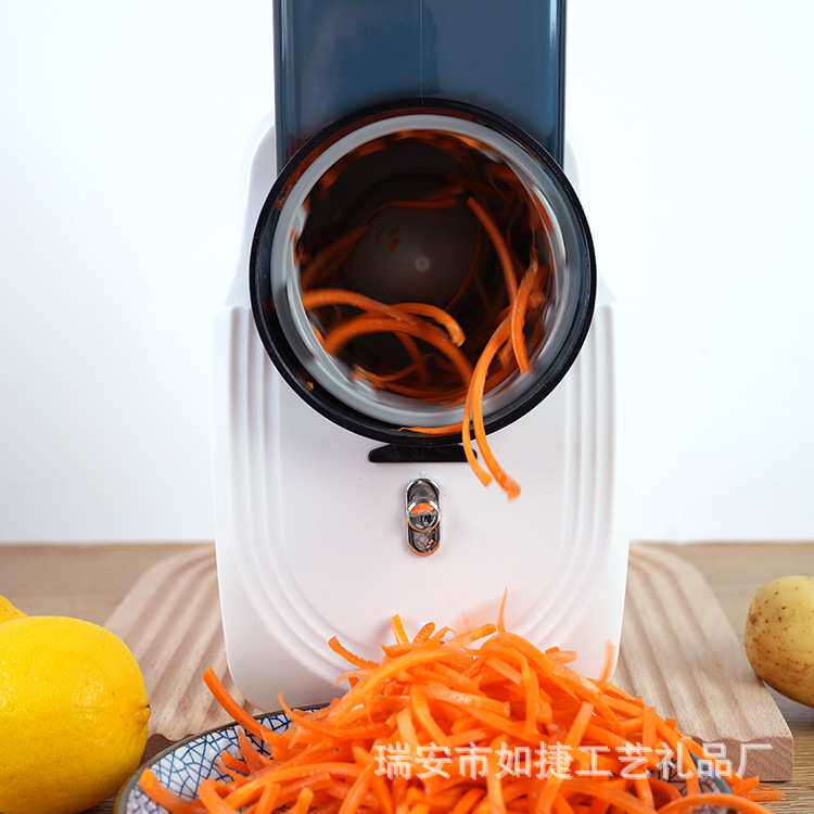 家用多功能切菜器充电款电动厨房用具土豆丝旋风大功率滚筒餐厨