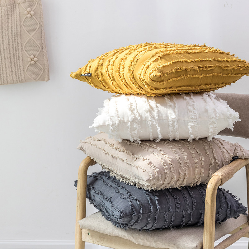 韩国剪花沙发抱枕靠垫背客厅飘窗抱枕套50x50大号靠枕床头靠背垫