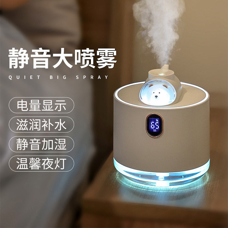 空气加湿器小型家用卧室静音香薰大容量熏香办公室桌面孕妇大喷雾
