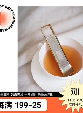 镇店之宝Drosselmeyer泡茶器便携工艺设计不滴水易清洁不锈钢金色
