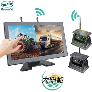 无线10寸触摸屏DVR录像机显示器太阳能摄像头用于露营车卡车拖车