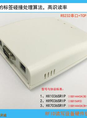 ISO14443A|15693协议串口|TCPIP网络高频RFID读写器工位读卡机