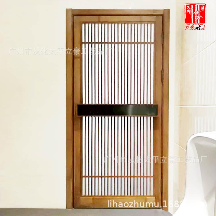 全竹洗手间推拉门竹制花格门茶室竹木门竹制移门楠竹格栅平开门