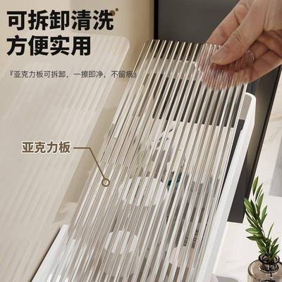 浴室置物架卫生间洗手间亚克力洗脸洗漱台毛巾收纳架子白色免风源