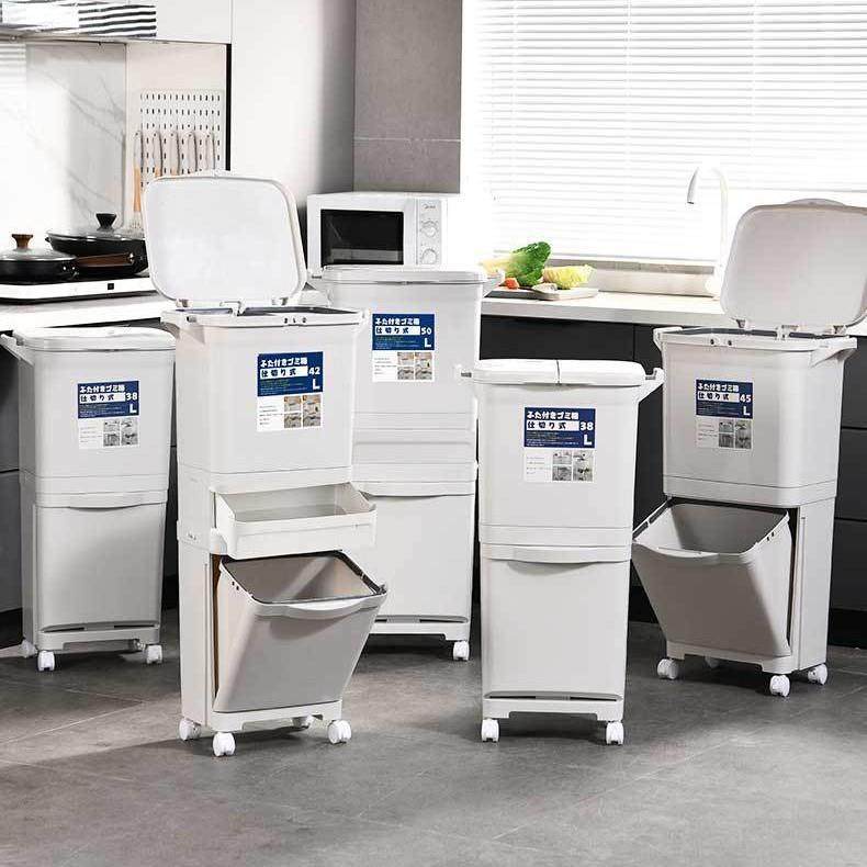 家用厨房三层大容量厨余免干湿分离双层弯腰收纳分类可移动带盖厨,机械设备,其他机械设备,淘宝优惠券,粉丝福利购,淘宝优惠卷