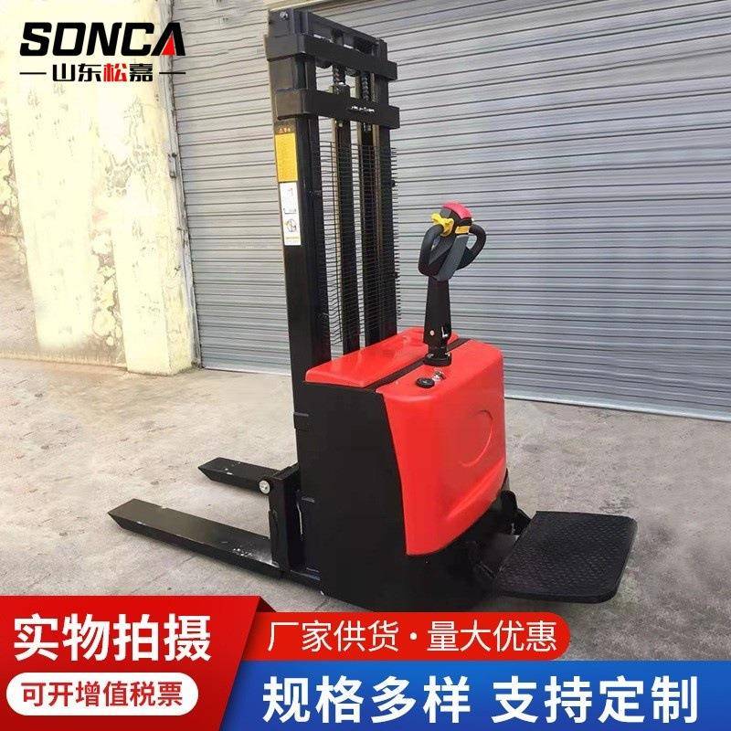 站驾式电动叉车1吨小型站立无腿配重搬运升降堆高迷你液压装卸车