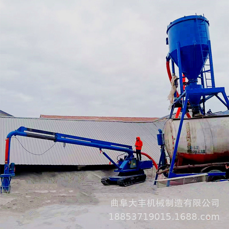 江苏粉煤灰装罐气力输送机 300型石灰装车输送机 自吸气力抽料机