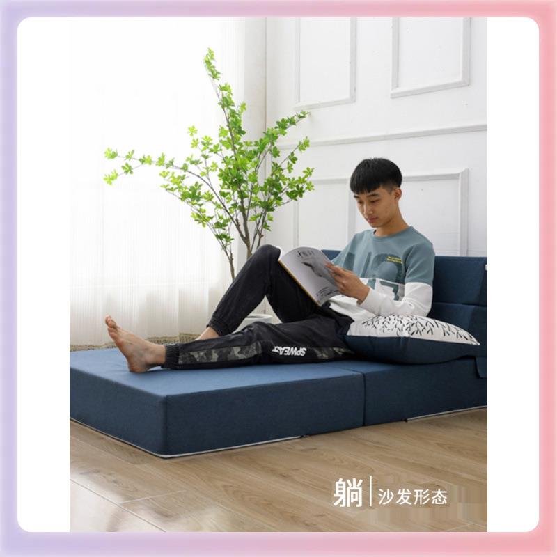3YK简易折叠小沙发床床垫午休午睡打地铺睡垫办公室小户型海绵垫
