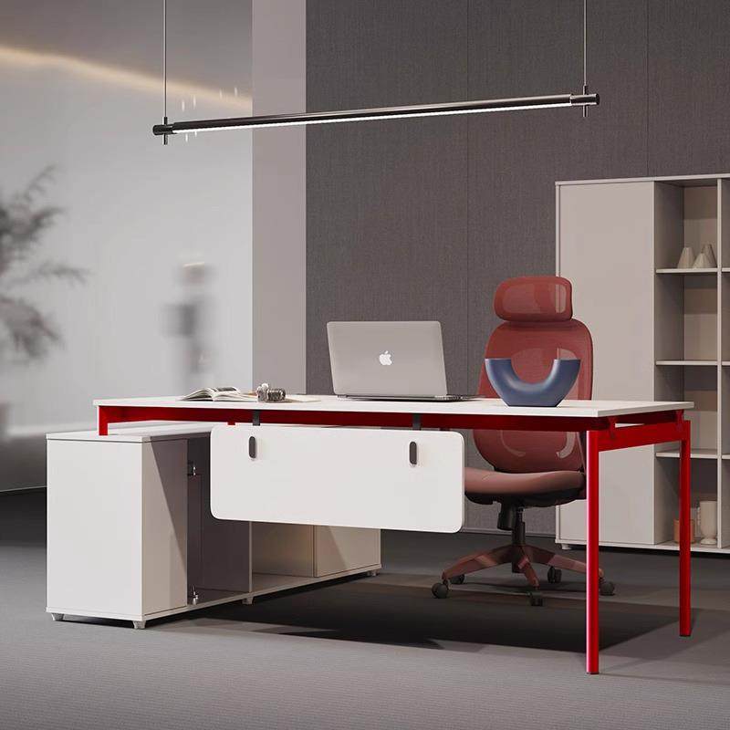 现代极简经理办公桌主管领导办公室电脑桌老板中班台办公桌椅组合,收纳整理,烫衣板及配件,淘宝优惠券,粉丝福利购,淘宝优惠卷