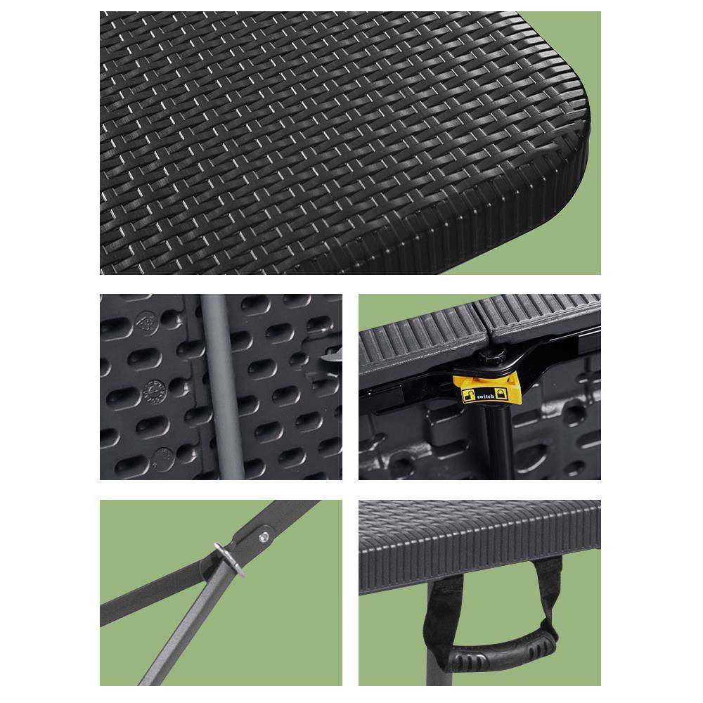 ft户外餐桌椅庭院桌子防水便携塑料花园长方形桌摆摊藤编折叠桌,纺织面料/辅料/配套,纺织机械配件,淘宝优惠券,粉丝福利购,淘宝优惠卷