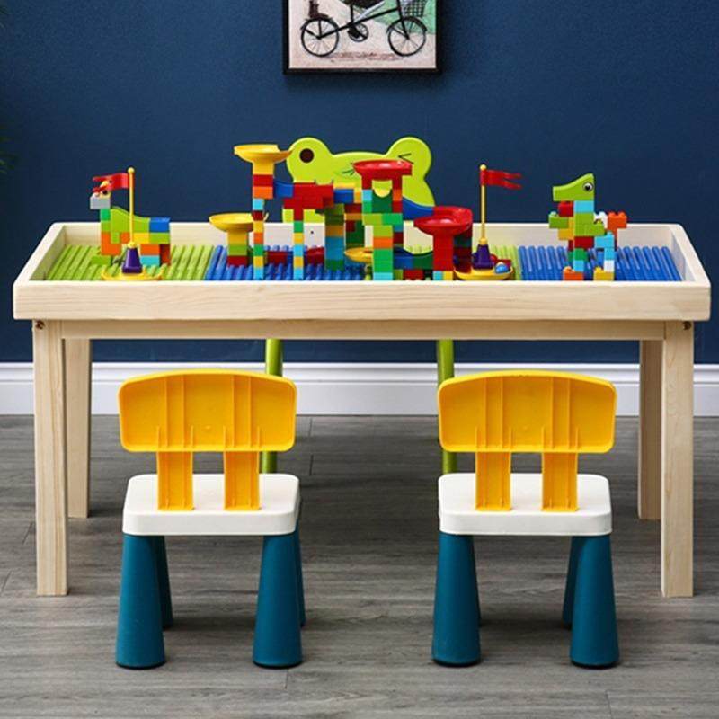 益智实木儿童积木桌多功能沙盘桌拼装积木宝宝玩具桌大号游戏桌子,机械设备,其他机械设备,淘宝优惠券,粉丝福利购,淘宝优惠卷