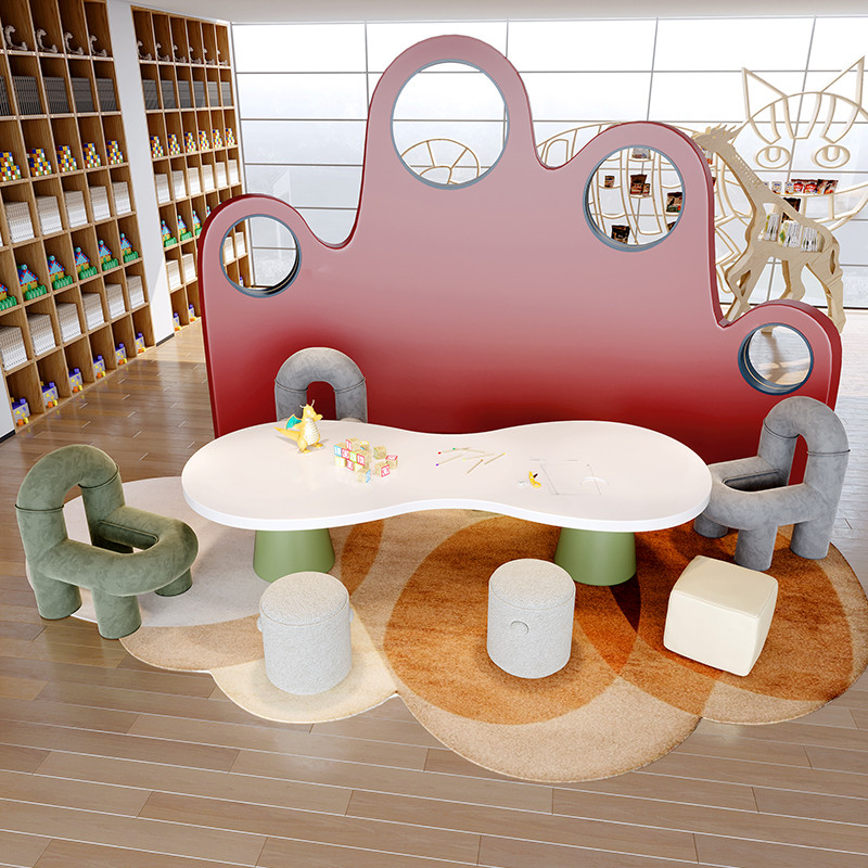 儿童桌椅套装幼儿园玩具桌宝宝画画游戏学习课桌书桌椅早教桌