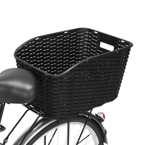 自行车后车筐车后蓝子后座架置物筐菜篮子后面装书包篓子加大框斗