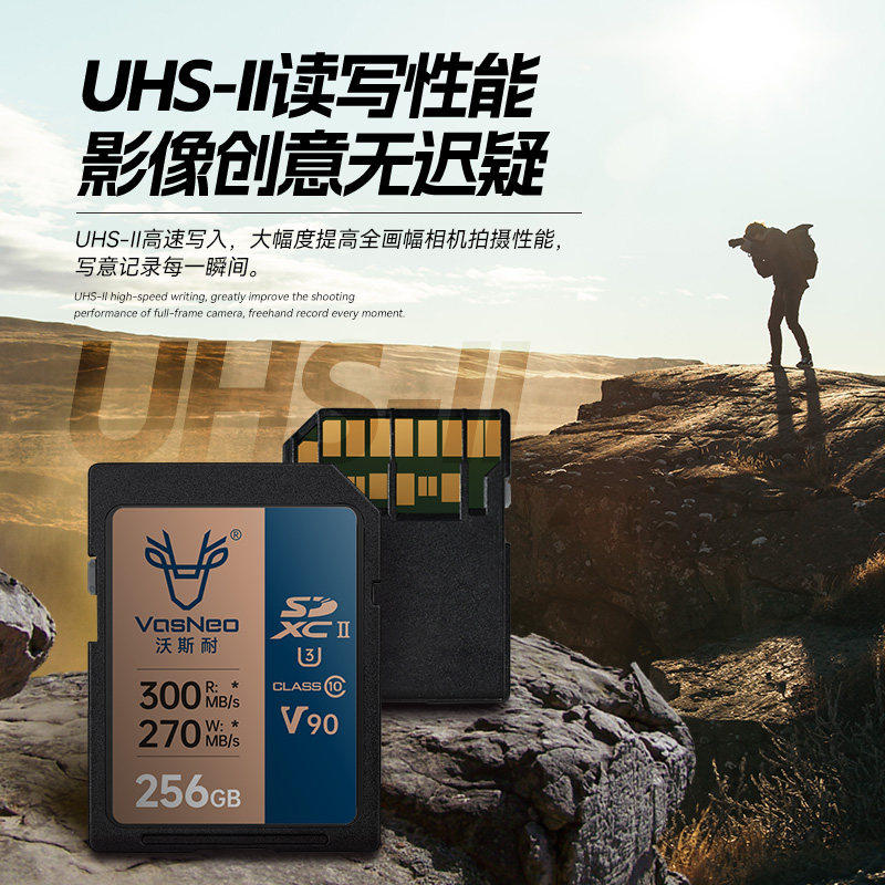 沣标沃斯耐sd卡32G存储卡128G相机通用SD内存卡64g佳能富士尼康相机专用512G闪存卡256GB高速SDXC/SDHC图片