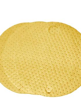 黄色油桶垫55加仑专用_防泄漏吸附垫_耐化学腐蚀耐磨耐用