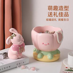 钥匙收纳BJ1908摆桌件关户创意面家居装饰品客厅边柜置物鞋柜进玄