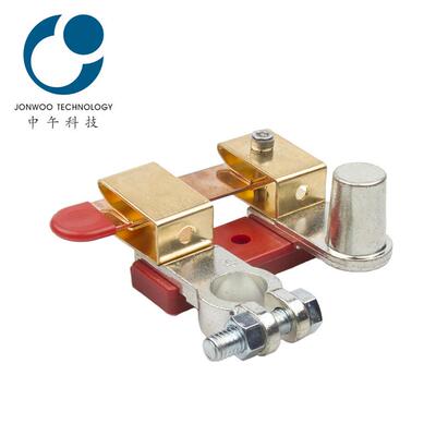 电瓶极闸刀式两用关开汽电瓶车断电开关黄铜防漏电主开87441正关