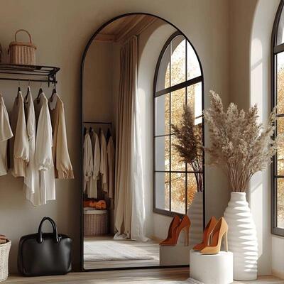 拍照全身瘦女生显感挂墙家居ins可叠卧室VCL镜落地镜折结婚