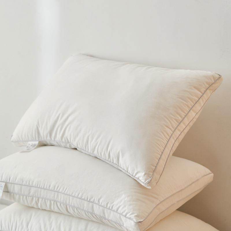 简约全棉星级酒店立体舒睡枕头学生枕单人枕成人家用枕芯一只装