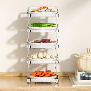 置物架壁挂配菜多功能台面备菜不锈钢下拉式盘放菜神器可折叠厨房