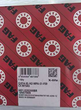 FAG轴承QJ214-XL-N2-MPA-S1-F59-C4-M15AS QJ214-N2-MPA-F 59C4