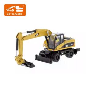 适用1:87卡特M318D 轮式挖掘机合金工程车模型85177