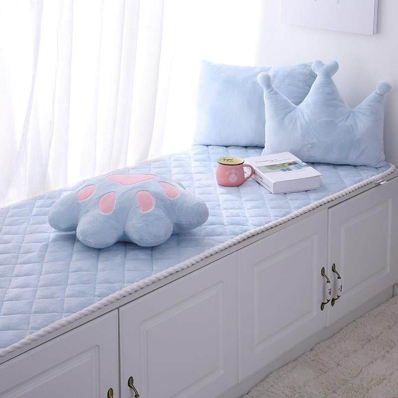 坐垫阳台榻榻米卧室小四季通用可机洗红飘窗垫窗台垫子网地毯