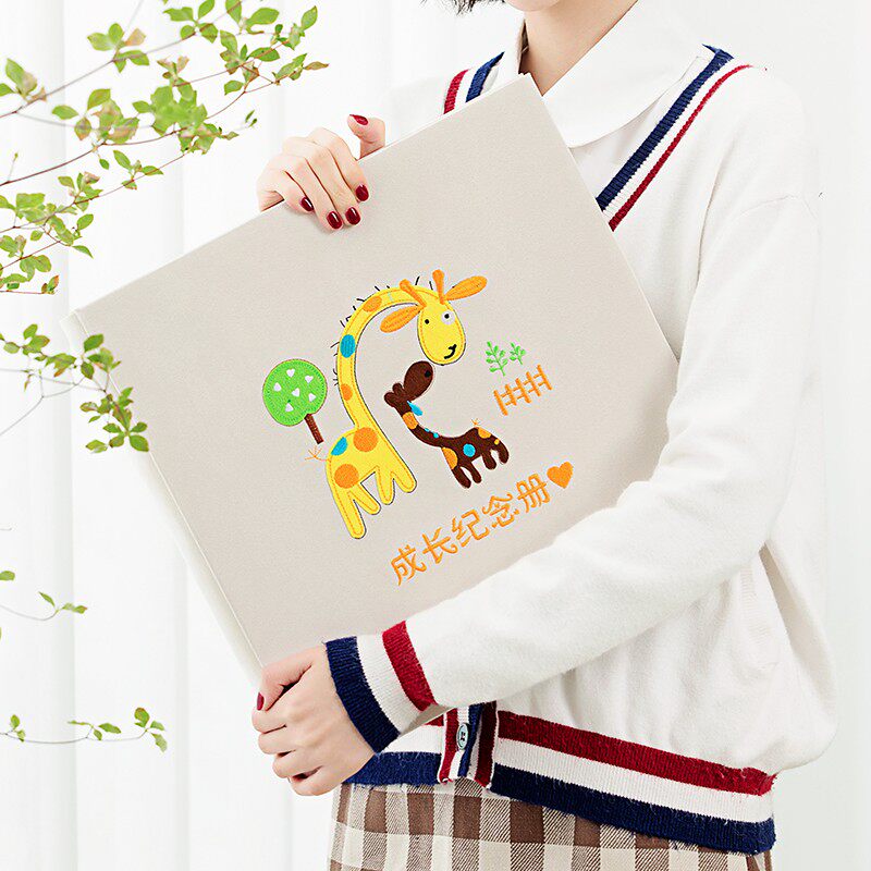相册影集diy相册本宝宝成长记录册粘贴式覆膜家庭创意婴儿礼物