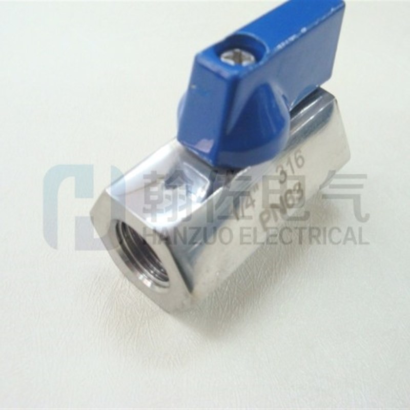 迷你型不锈钢304内丝球阀 英制1/4 3/8 1/2 3/4 1寸 体积小耐高压