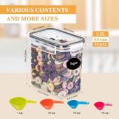 工pp655厂房级五谷杂粮密封罐厨冰箱透明收纳罐盒零食储物10件套