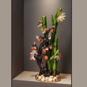 055大号富贵竹节节升件新中式 客厅摆电视柜隔断办室公乔迁高新