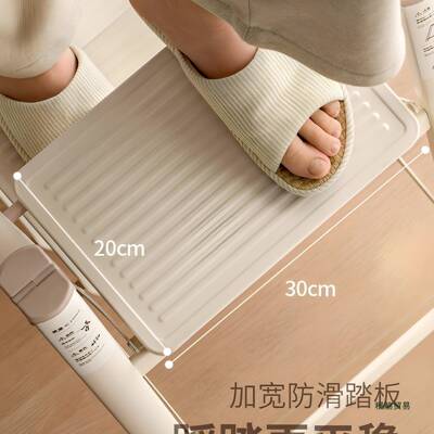 梯F99T95M7便子家用折叠伸缩室内多功能厚人字梯小型轻三步梯加爬