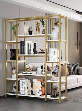 落地置创架客厅隔断简办约意书架阳台花EXI架物花盆架公室博古展