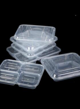 一性多餐盒外卖盒饭加格厚次XBB带盖多规格外带打包快餐盒