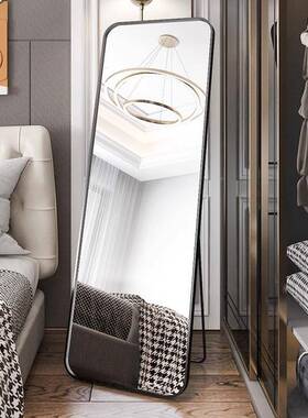 全身镜落地镜用网墙红家店穿衣镜服装试YFQ衣镜女生卧室贴墙挂大
