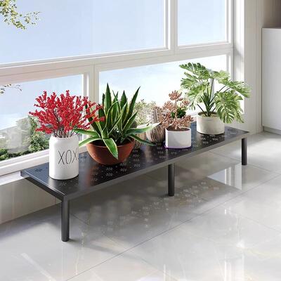 阳台DST台沿加落宽架窄面花盆伸架高低脚延花地式多肉架窗台加宽