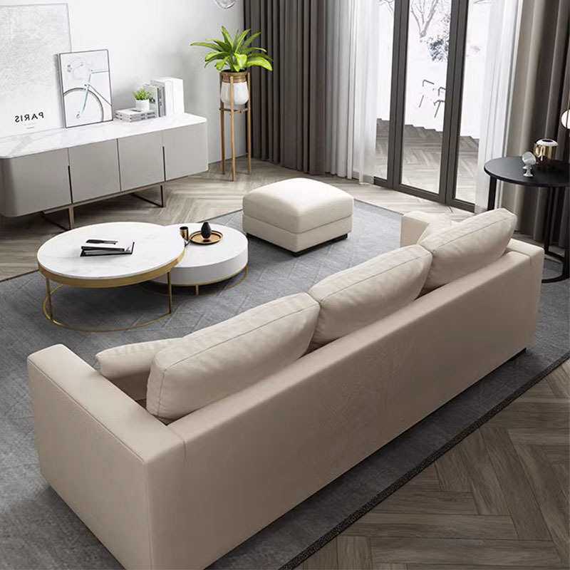 可拆洗日式棉麻沙发客厅小户型直排三人位北欧简约布艺沙发出租房