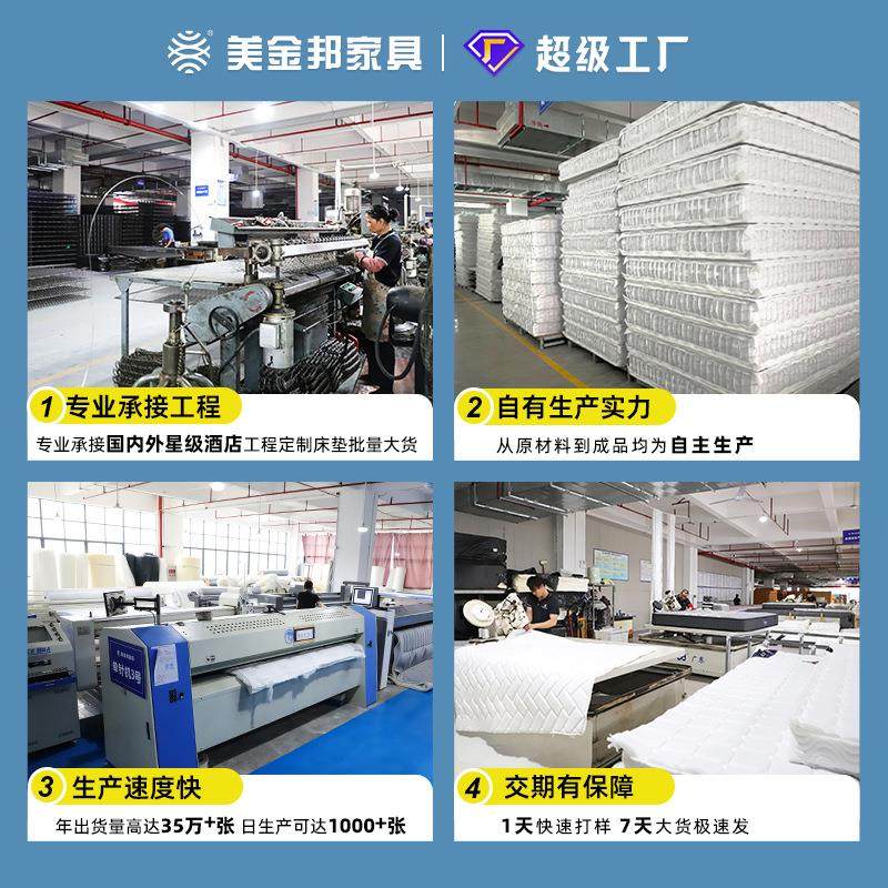 主题酒店定制尺寸精钢弹簧床垫 电竞酒店用透气吸湿高分子3d床垫,住宅家具,弹簧床垫,淘宝优惠券,粉丝福利购,淘宝优惠卷